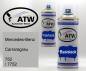 Preview: Mercedes-Benz, Carraragrau, 752 / 7752: 400ml Sprühdose + 400ml Klarlack - Set, von ATW Autoteile West.